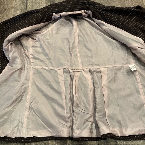 Banana Republic Wool Pea Coat Womens L Double-Breasted Preppy Academia Y2k 90s - Picture 15 of 15